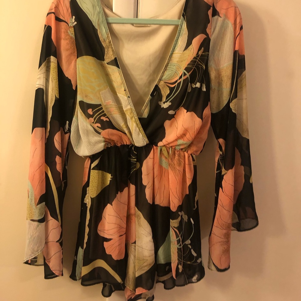Audrey floral playsuit